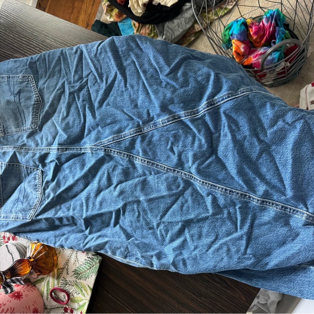 Blue Denim Long Skirt